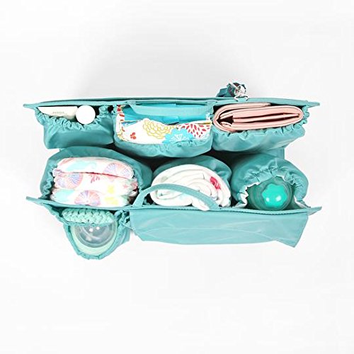 Life in Play ToteSavvy Mermaid Diaper Bag Organizer - Stylish & Functional Baby Essentials Storage for Moms On-The-Go | Perfect for Daycare, Travel & Shopping