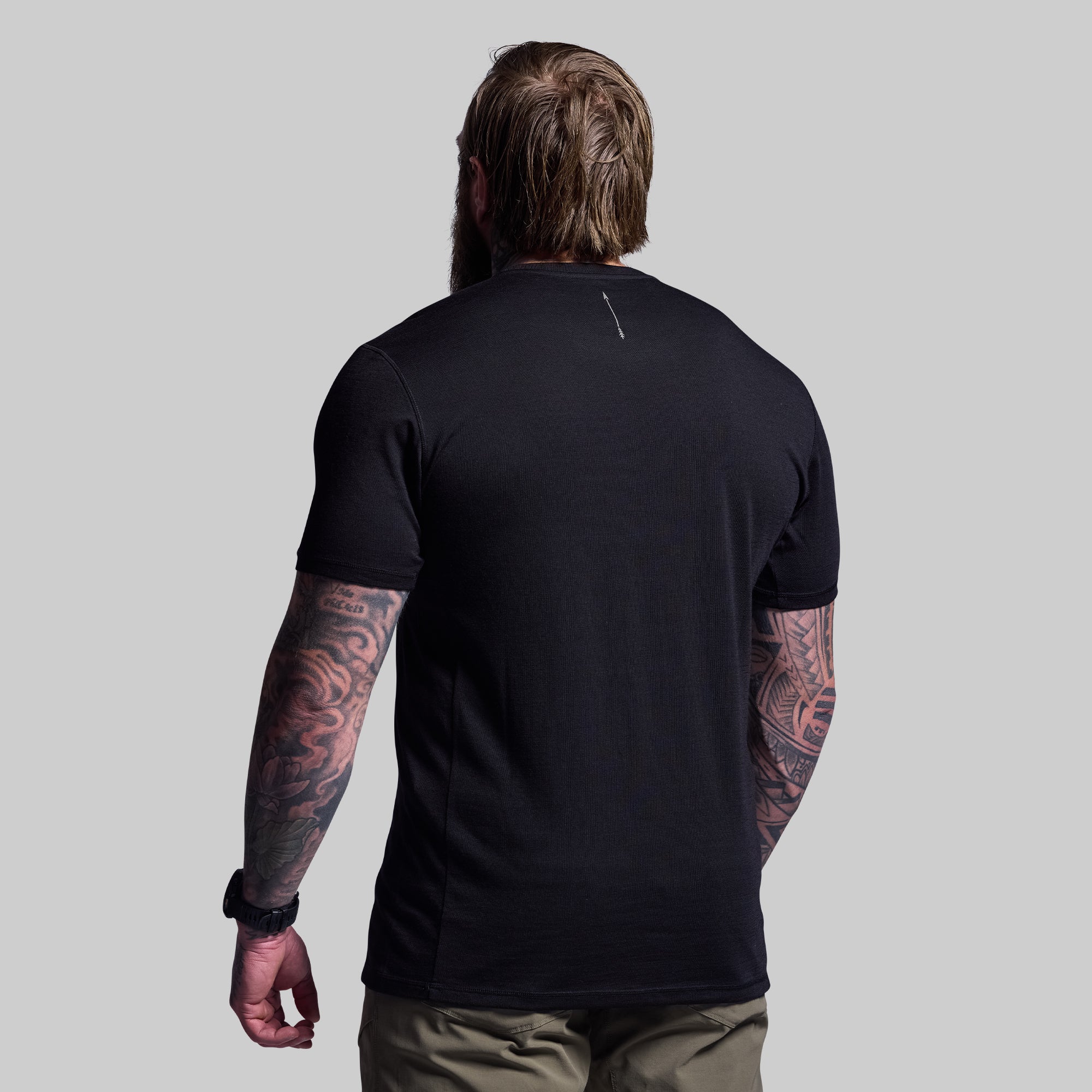 Ridgeline Tee 165 - Premium Black Cotton T-Shirt for Men | Comfortable Casual Wear for Outdoor Activities & Everyday Use