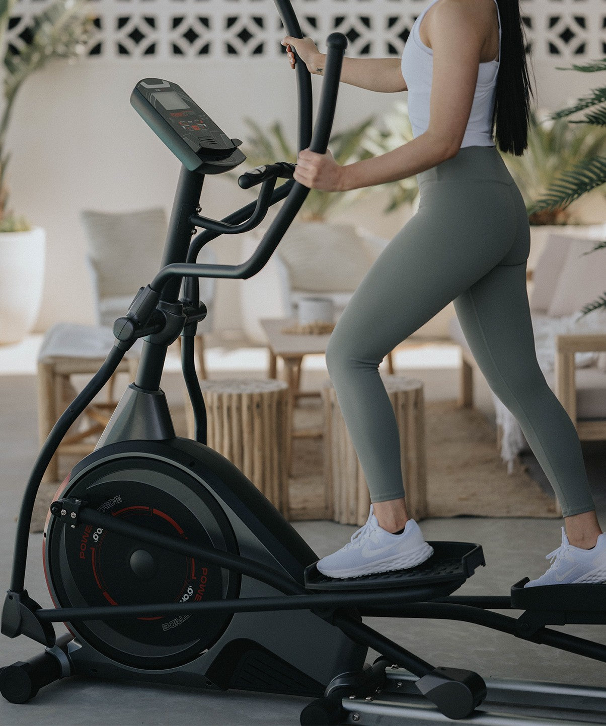 Powerstride Front Drive Elliptical Machine - Low Impact Cardio Trainer for Home Gym Workouts | Perfect for Weight Loss, Full Body Exercise & Joint-Friendly Fitness