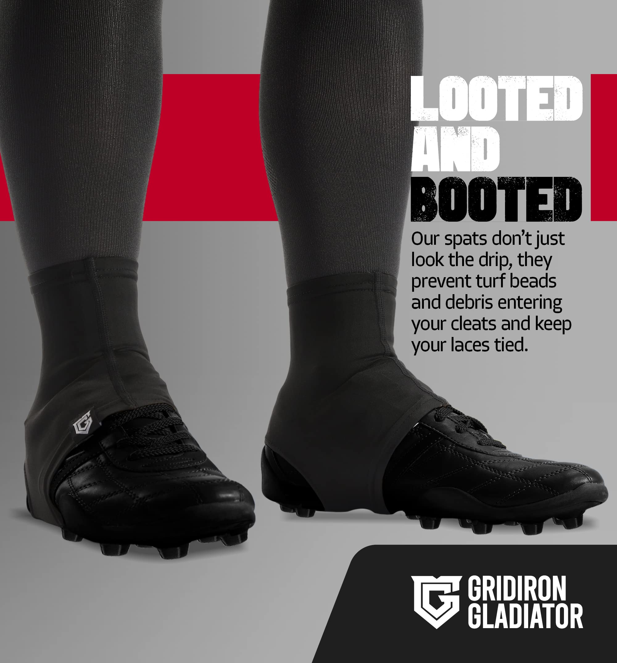 Football Cleat Covers - Soccer Baseball Softball Cleat Spats | Non-Slip Protective Shoe Covers for Sports Training & Field Play