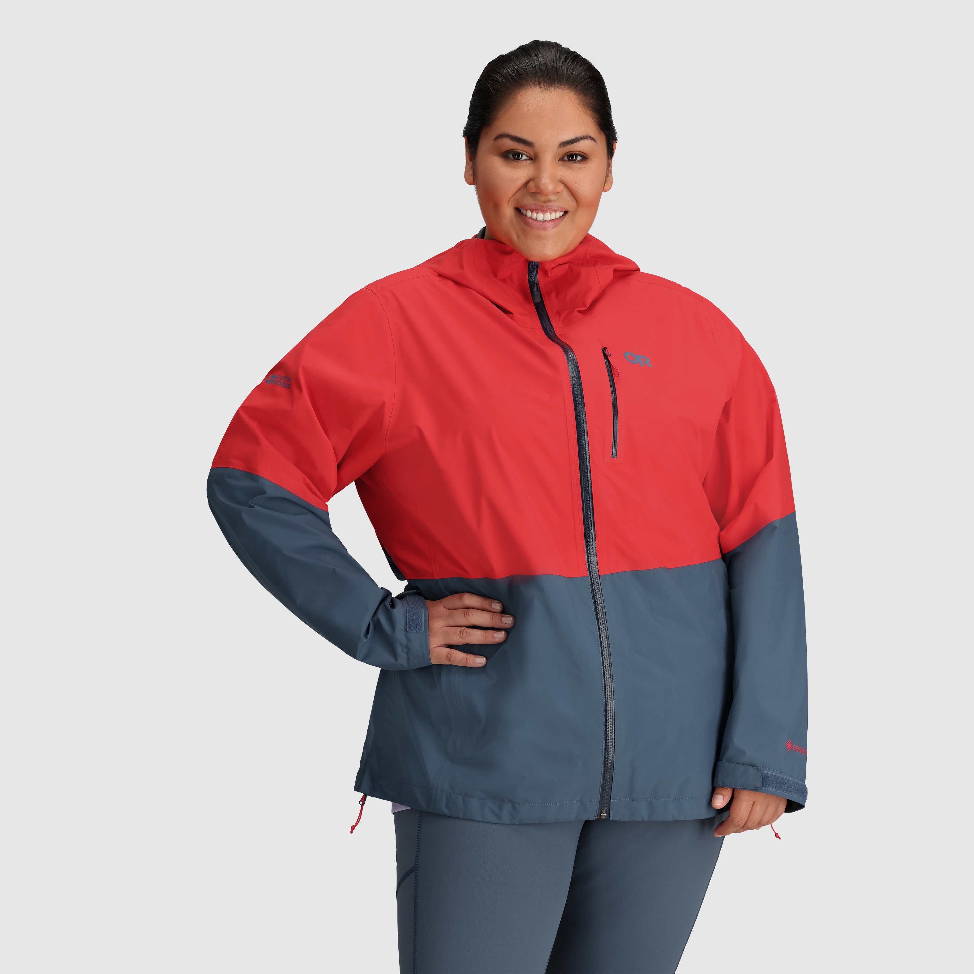 Women's Plus Size Aspire II GORE-TEX Waterproof Rain Jacket - Lightweight Windproof Outdoor Coat for Hiking, Camping & Travel