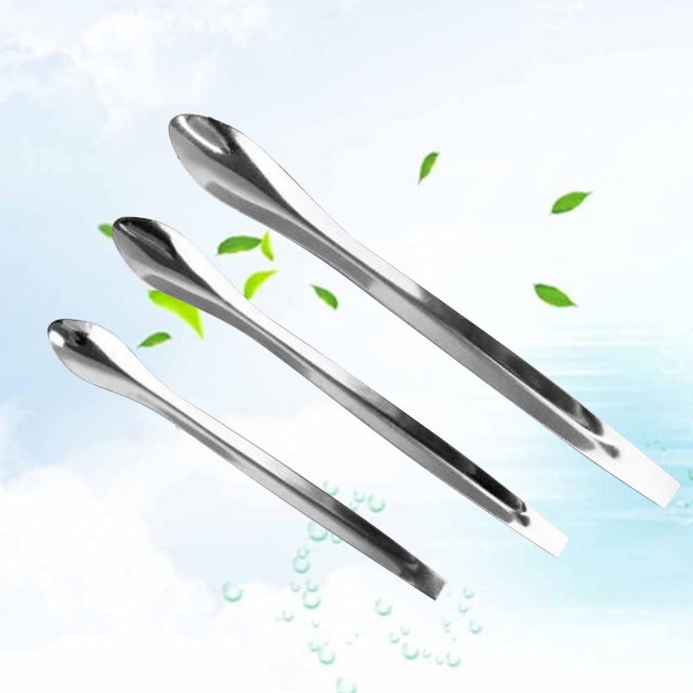 3PCS Stainless Steel Makeup Spatulas - Cosmetic Scoop for Lipstick, Powder & Cream - Perfect for Subpackaging, Skincare & Lotion Application - Ideal for DIY Beauty, Salon Use & Travel Kit Essentials