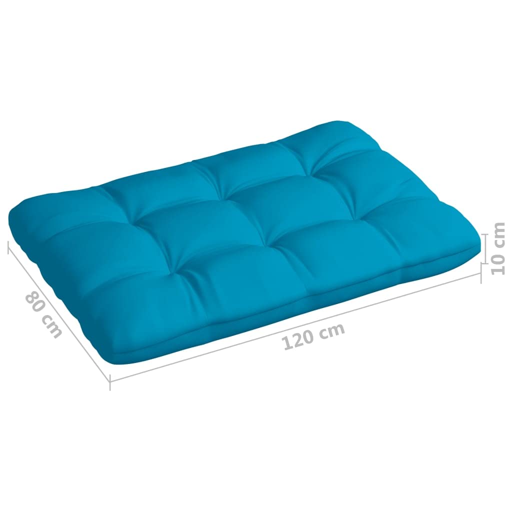 CHARMMA 5-Piece Outdoor Patio Sofa Cushion Set - Light Blue Water-Resistant Garden Seat Cushions 47.2