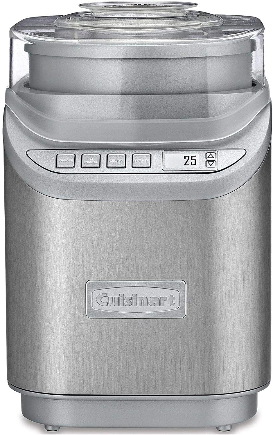 Cuisinart ICE-70P1 2-Quart Ice Cream Maker Machine with LCD Screen & Timer - Make Frozen Yogurt, Gelato, Sorbet - Stainless Steel Cool Creations - Perfect for Parties, Family Desserts & Summer Treats