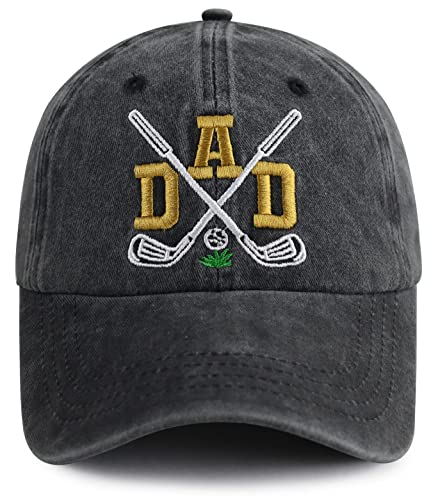 Golf Dad Embroidered Black