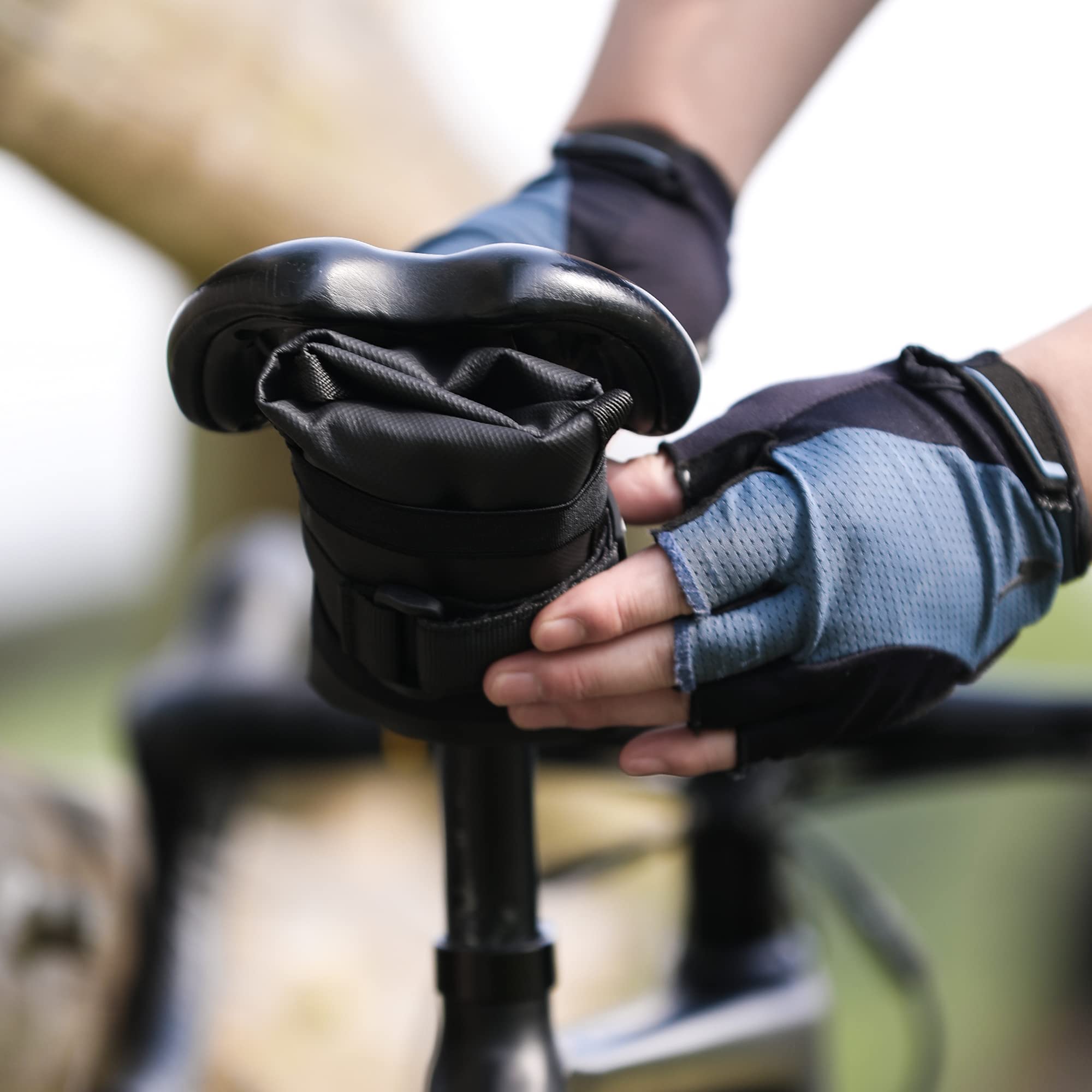 Rhinowalk Bike Saddle Bag - Waterproof Bicycle Roll Tool Pouch for Repair Tools & Accessories - Compact Storage for Mountain Bike, Road Bike, MTB & Fixed Gear - Perfect for Cycling Commutes & Outdoor Adventures