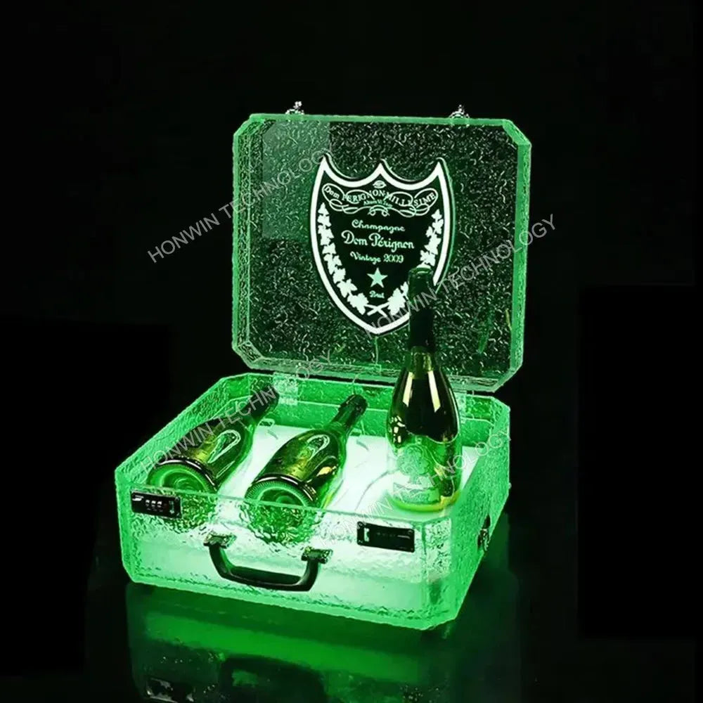 Ace of Spade LED Champagne Display Case - Rechargeable Luminous Bottle Presenter for Nightclub, Party & Lounge | Perfect for VIP Tables, Celebrations & Luxury Events