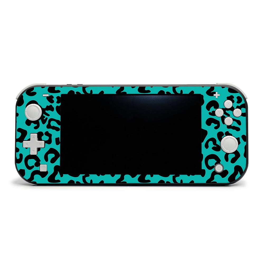 MightySkins Teal Leopard Vinyl Skin for Nintendo Switch Lite - Protective & Durable Decal Wrap Cover | Easy to Apply & Remove | Made in USA | Perfect for Gaming, Travel & Personalization