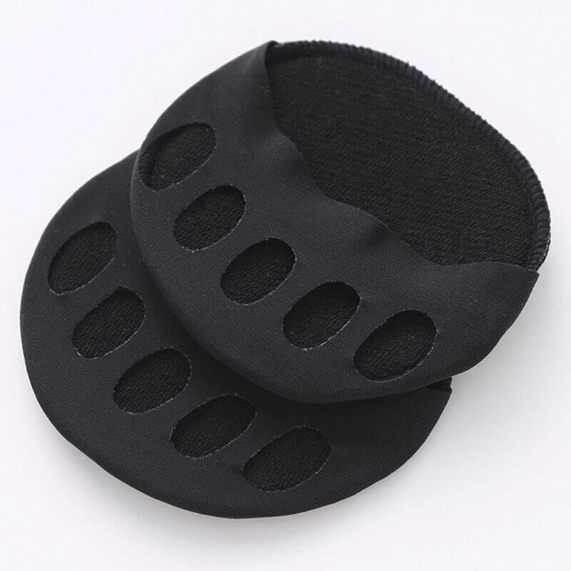 Luxula 5-Toe Anti-Sleep Pain Relief Socks - Breathable Forefoot Cushion Pads for Foot Pain Care - Invisible Comfort for Shoes (2 Pairs, Black) - Perfect for Office Work, Travel & Diabetic Foot Comfort