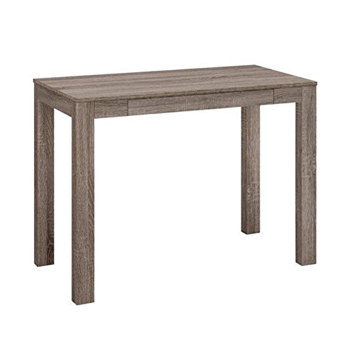 Ameriwood Home Delilah Parsons Desk with Drawer, Sonoma Oak Finish - Stylish Writing Desk for Home Office, Study & Workspace - Modern Computer Desk with Storage for Small Spaces