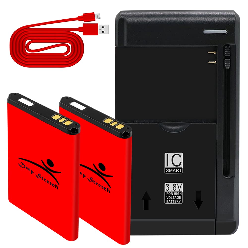 **1650mAh High-Density Li-ion Replacement Battery with Universal USB/AC Wall Charger & Micro USB Sync Cable - Compatible with Kyocera DuraXV LTE E4610 (Verizon) - Perfect for Travel, Emergency Power & Daily Charging**