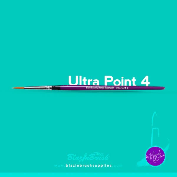 Blazin Brush Ultra Point 4 - Professional Hair Styling Brush for Smoothing & Detangling - Perfect for Salons, Home Use & Travel