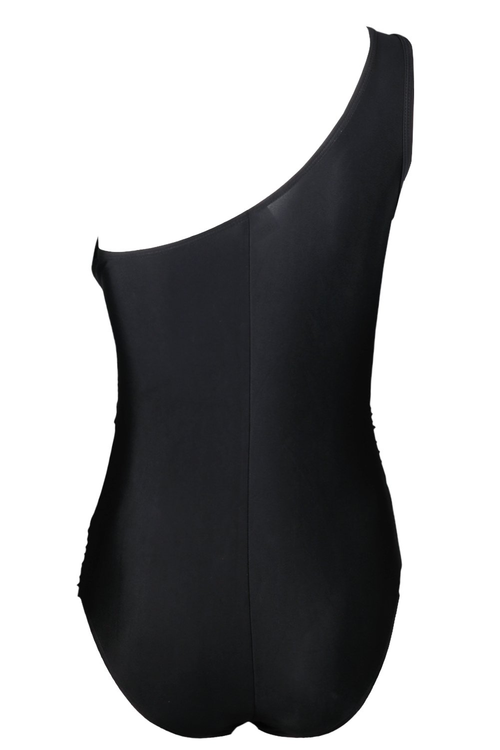 YiZYiF Women's One Shoulder Ruched Mesh Monokini Swimwear - Sexy One Piece Bathing Suit for Beach, Pool Party & Summer Vacation