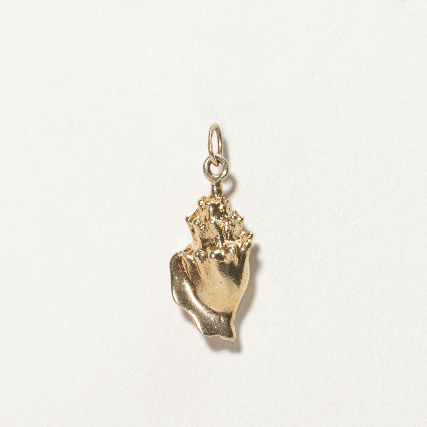 14K Yellow Gold Seashell Charm Pendant Necklace - Dainty Beach Jewelry for Women - Perfect for Summer Vacations, Beach Weddings & Boho Fashion