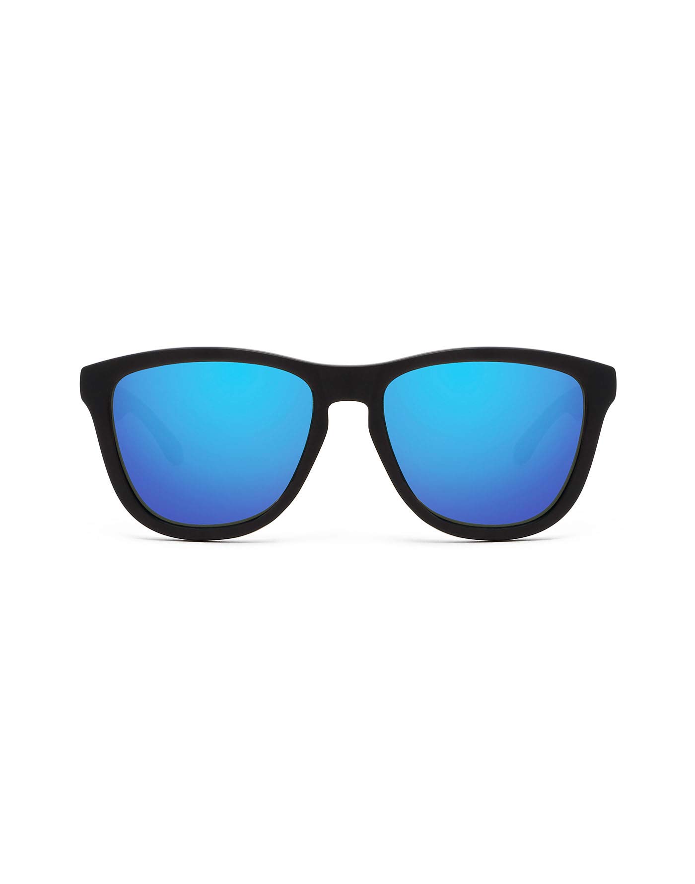 Hawkers Polarized Sunglasses for Men & Women - Square UV400 Protection Sunglasses - Trendy Fashion Shades for Driving, Beach & Outdoor Activities (Black)