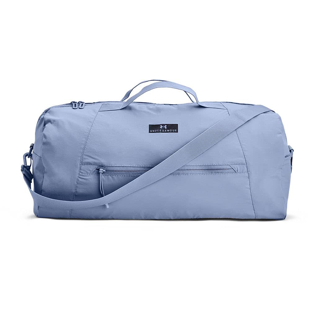 Under Armour Women's Gym Duffel Bag - Water-Resistant Sports Tote for Workout & Travel, Lightweight Carry-On with Shoe Compartment (Blue, One Size) - Perfect for Gym, Yoga, Sports & Weekend Getaways