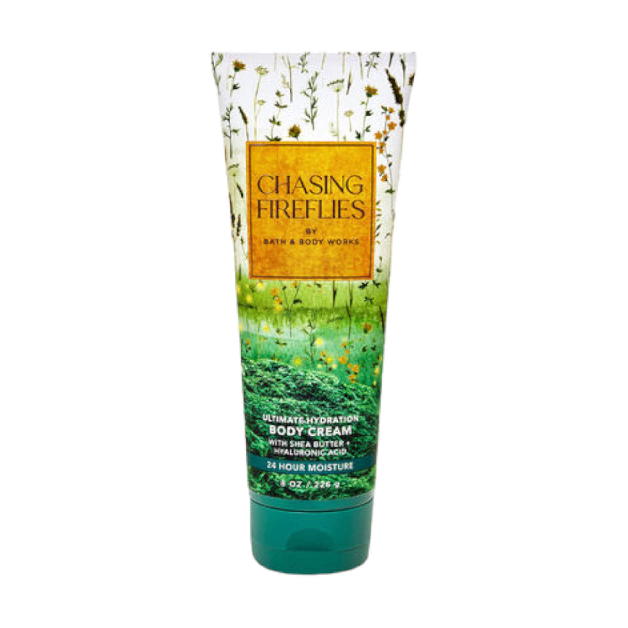 Bath & Body Works Ultimate Hydration Body Cream for Women - 8 Fl Oz Moisturizing Lotion with Shea Butter & Vitamin E (Pack of 1, Chasing Fireflies Scent) - Perfect for Dry Skin Care & Daily Hydration