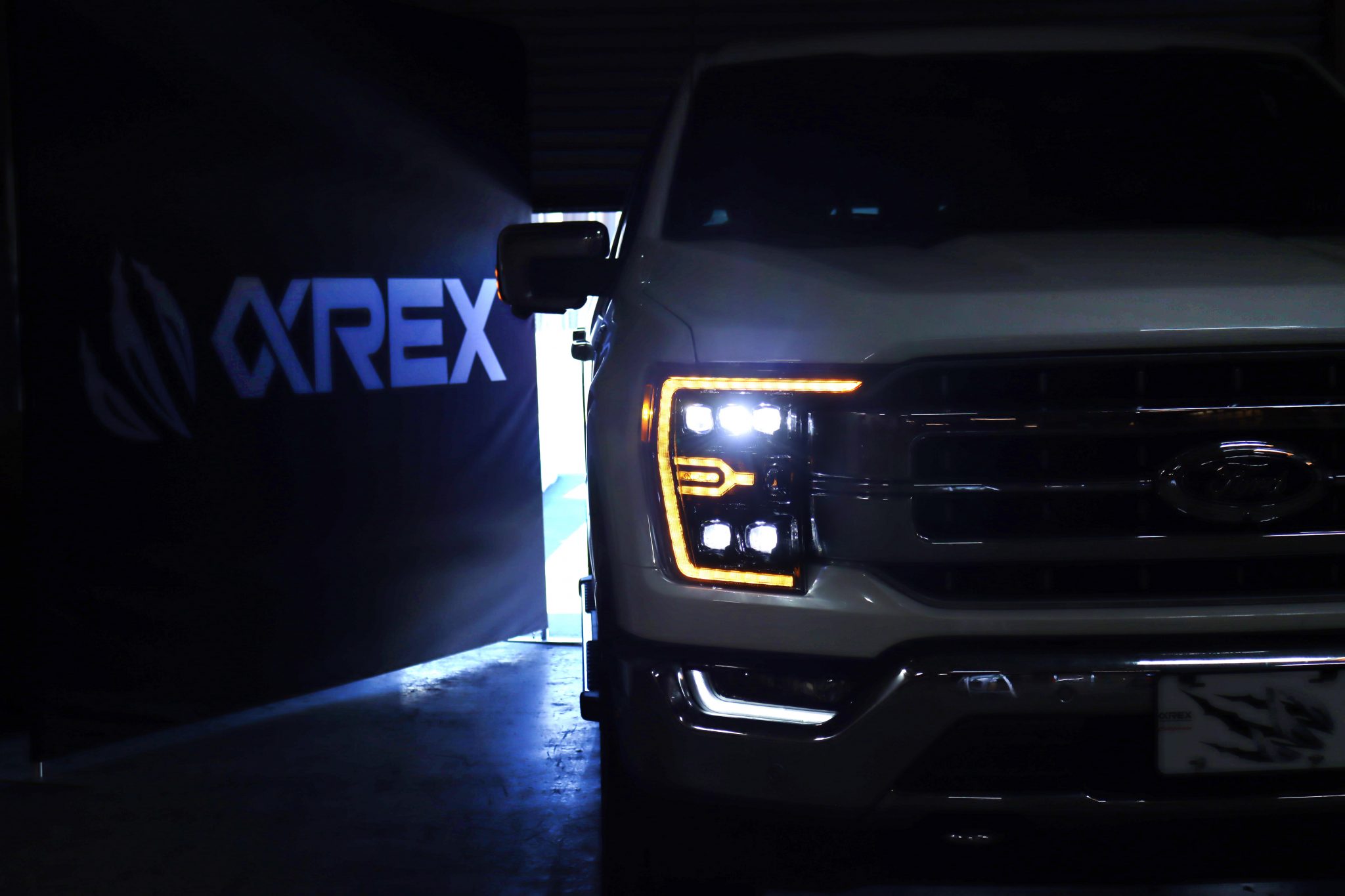 21-23 Ford F150 & F150 Raptor NOVA Series LED Projector Headlights - Alpha Black - Upgrade Your Truck Lighting for Night Driving & Off-Road Adventures