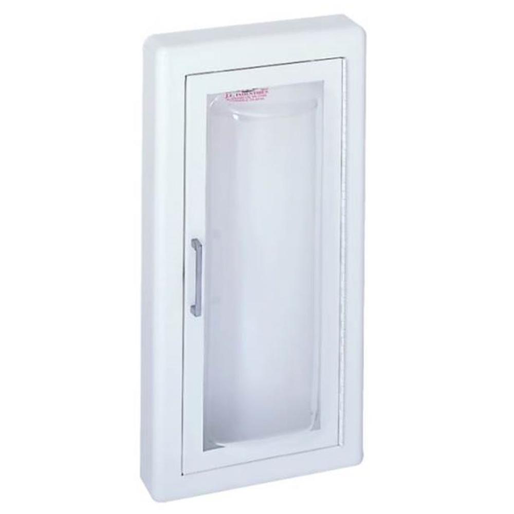 JL Industries 1517F25FX2 Clear Full Glass Fire Extinguisher Cabinet with Pull Handle - Fire Rated for Commercial Buildings, Warehouses & Office Safety Compliance