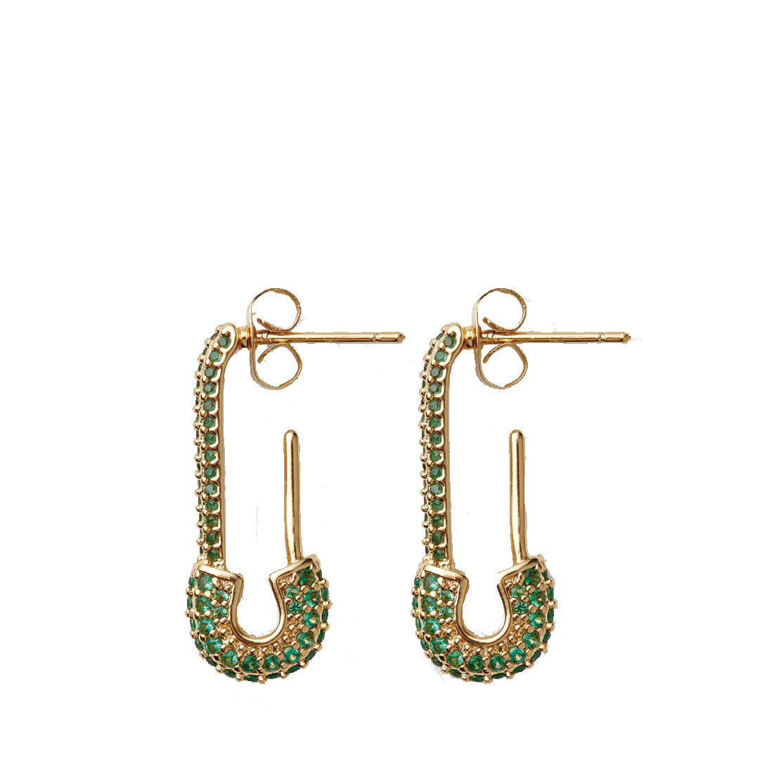 Pin Up Earrings - Elegant Emerald Green Dangle Earrings for Women | Perfect for Parties, Weddings & Evening Events