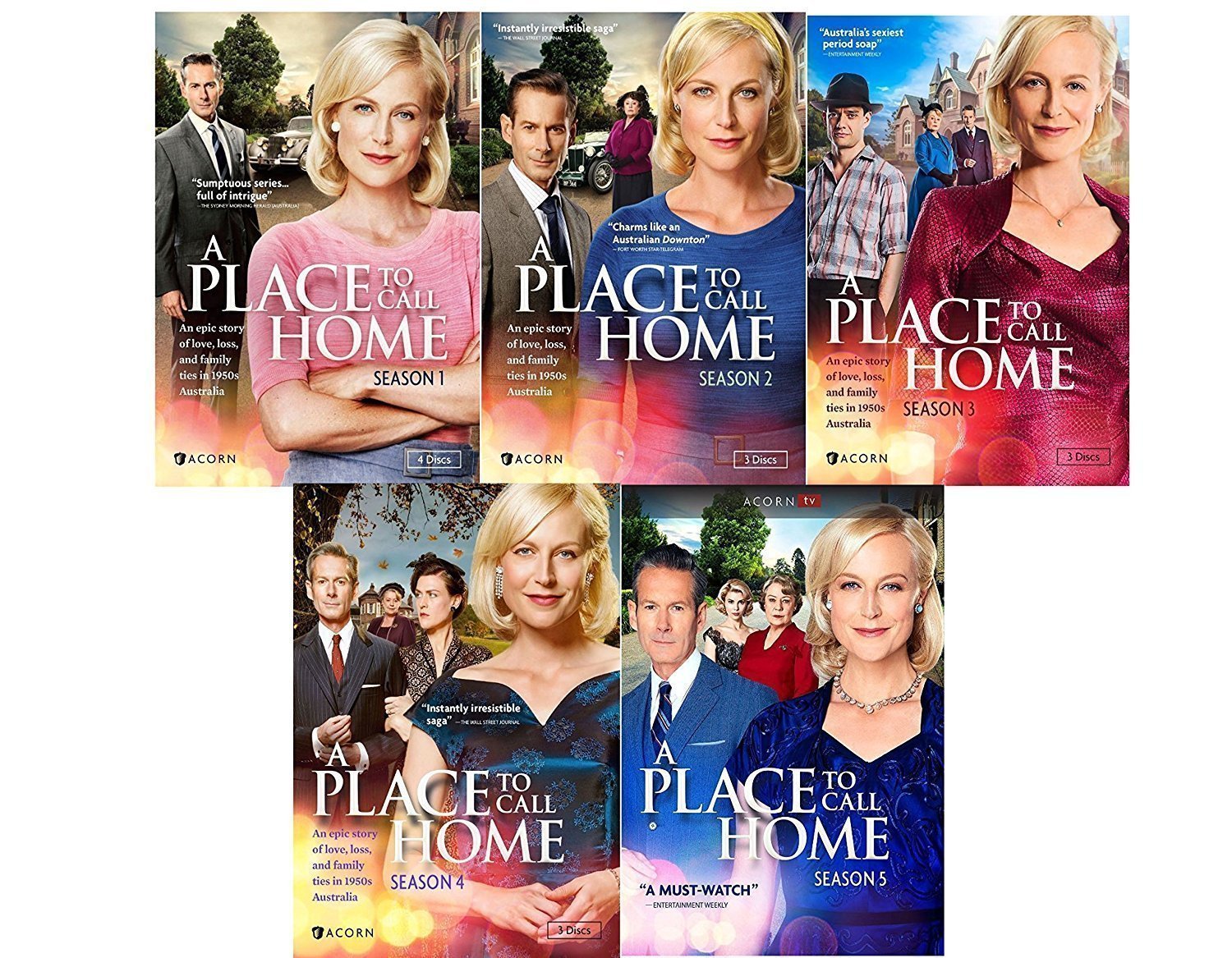 A Place to Call Home Seasons 1-5 DVD Box Set - Complete Series | Family Drama TV Show | Perfect for Binge-Watching & Gift Giving