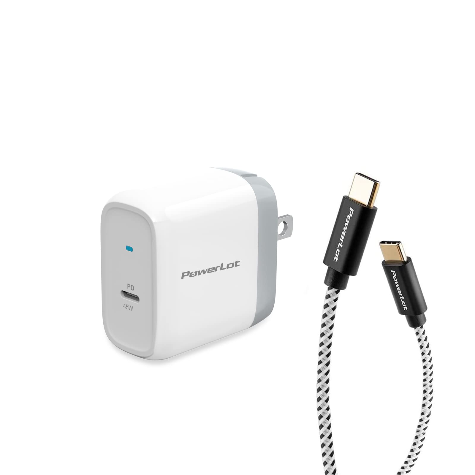 45W USB C Fast Charger with 6FT Cable, PD 3.0 PPS/AFC GaN Wall Charger - Compatible with Galaxy S23 Ultra/S22 Ultra/S21, Z Fold 4/Flip 4, Steam Deck, Pixel 6, Nintendo Switch - Perfect for Travel, Home & Office Charging