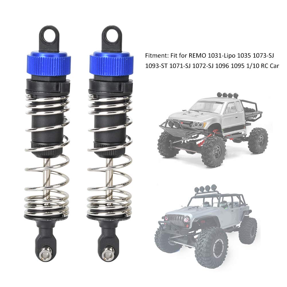 Tbest 1:10 Scale RC Shock Absorbers - Heavy Duty Plastic & Metal Front Shock Struts for 1/10 RC Crawler Cars, P1951 Replacement Parts | Off-Road Racing, Rock Crawling, RC Vehicle Upgrades