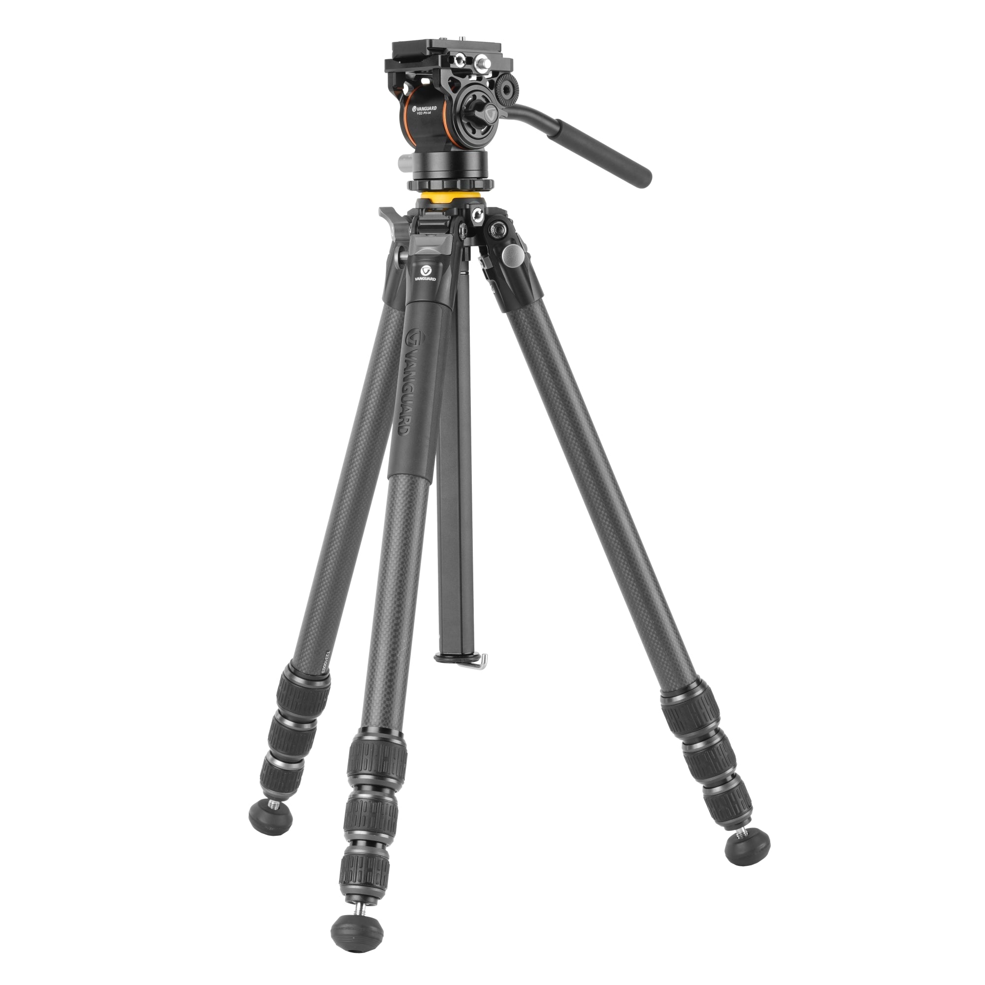 VEO 5 264CV 14 Carbon Fiber Tripod with Counterbalance Video Head - Professional Camera Tripod for DSLR, Mirrorless Cameras & Smartphones - Perfect for Travel, Vlogging & Outdoor Photography