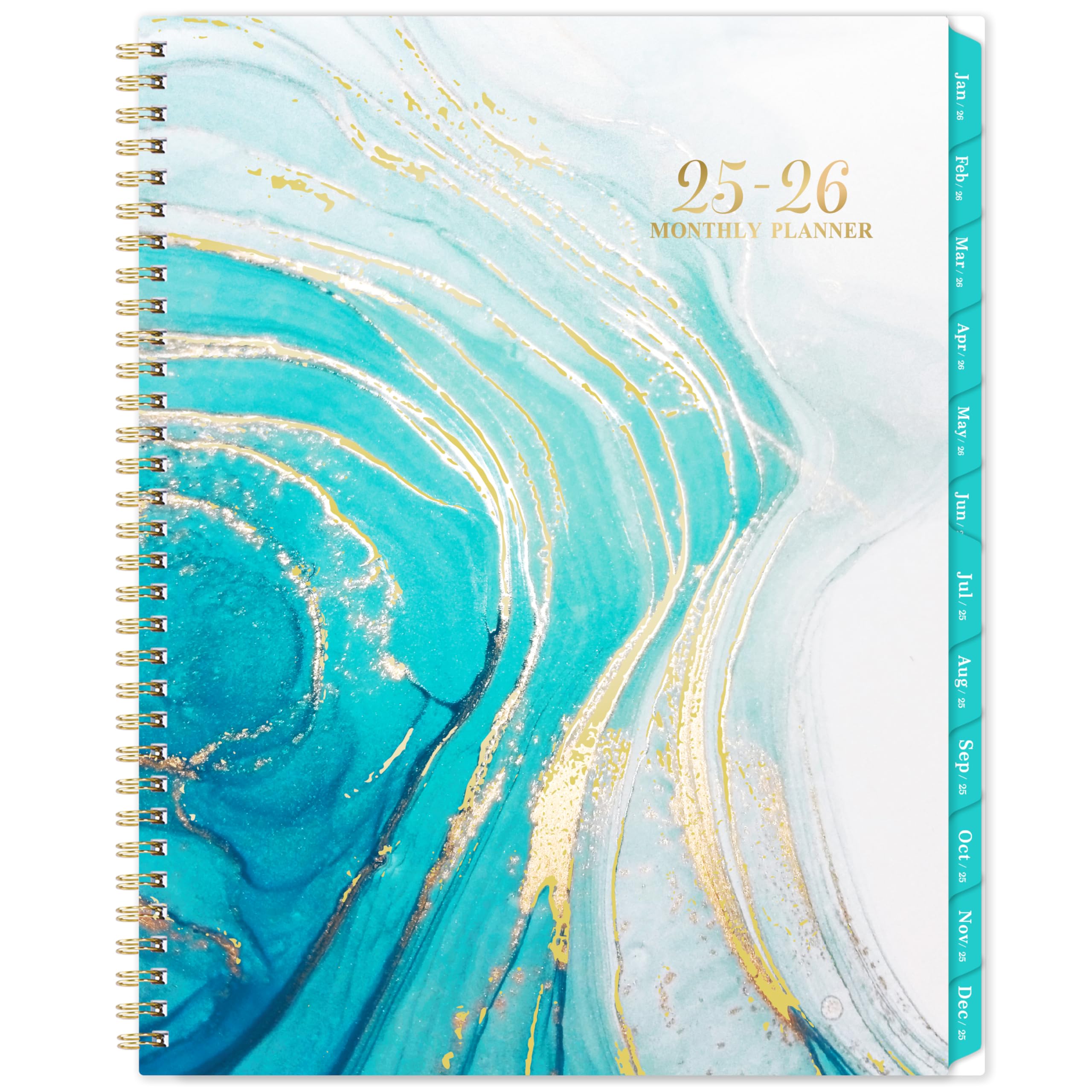 2025-2026 Monthly Planner Calendar - 18 Months from July 2025 to December 2026 with Tabs, Note Pages & Twin-Wire Binding | 9