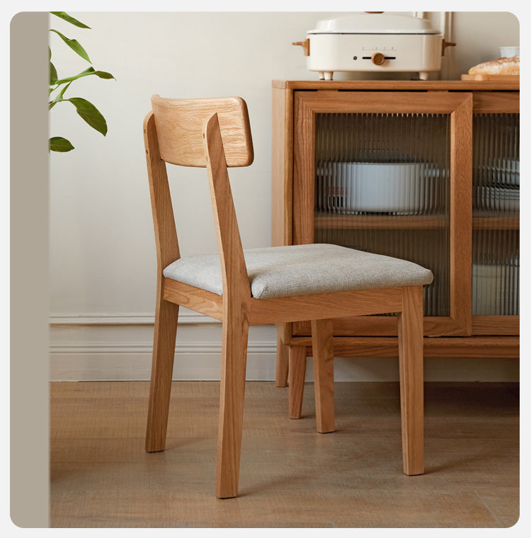 Premium Solid Wood Dining Chairs Set of 4 - Black Walnut, Ash & Oak - Elegant Modern Home Furniture for Dining Room, Kitchen & Office Use