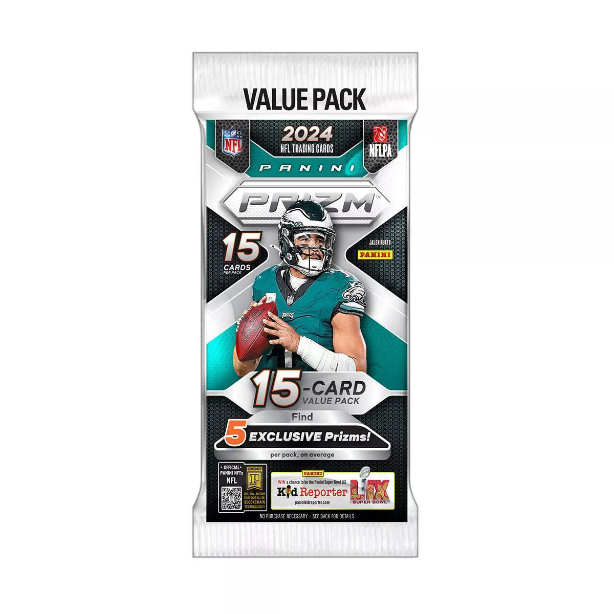 2024 Panini Prizm Football Trading Cards Fat Pack - Premium Collectible Sports Cards for NFL Fans, Fantasy Football & Memorabilia Collection