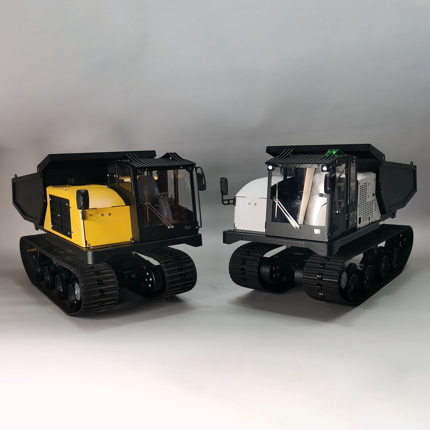 1/14 Scale Metal RC Hydraulic Crawler Dump Truck - T14R Radio Controlled Construction Vehicle with Tracked Tipper, RTR, Light & Sound Effects - Perfect for Construction Site Play, STEM Learning, and RC Hobby Enthusiasts