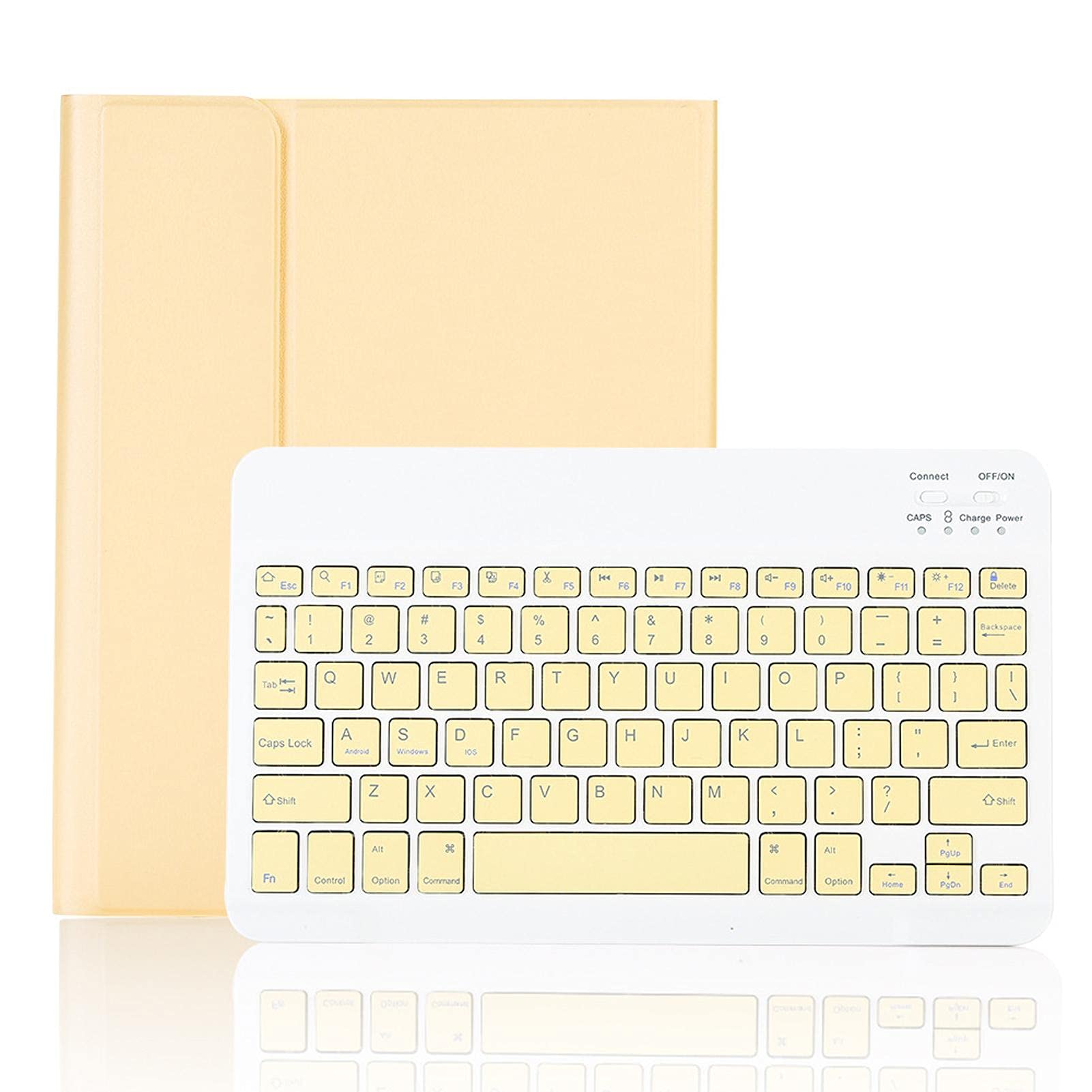 ZKAIAI iPad 9.7 Keyboard Case - 7-Color Backlit Bluetooth Keyboard for iPad Pro 9.7 with Pen Holder | Home & Office Use