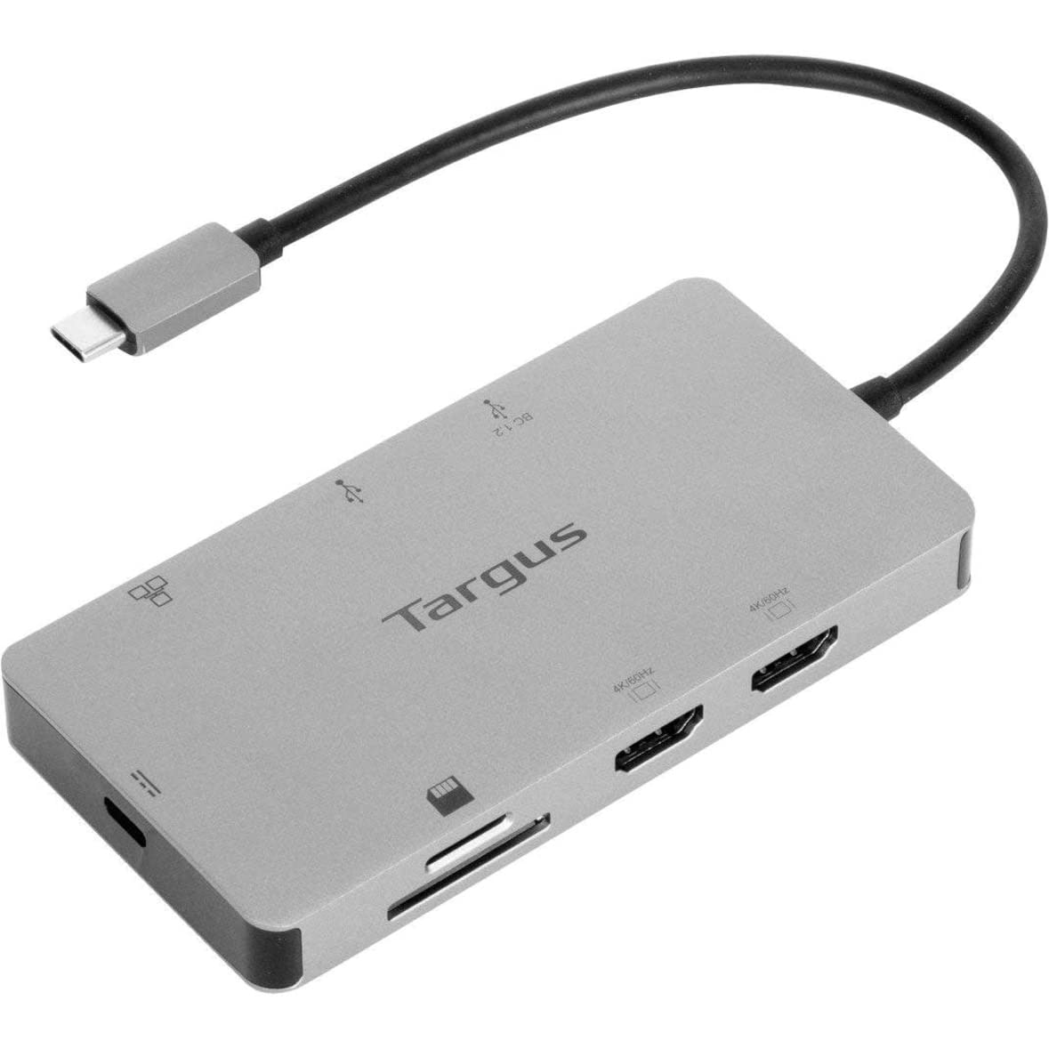 Targus USB-C Dual HDMI 4K Docking Station with 100W Power Delivery - 12-in-1 Laptop Dock for MacBook Pro/Air, Windows PCs | Expand HDMI, USB, Ethernet Ports | Perfect for Home Office, Remote Work & Business Travel (DOCK423TT)