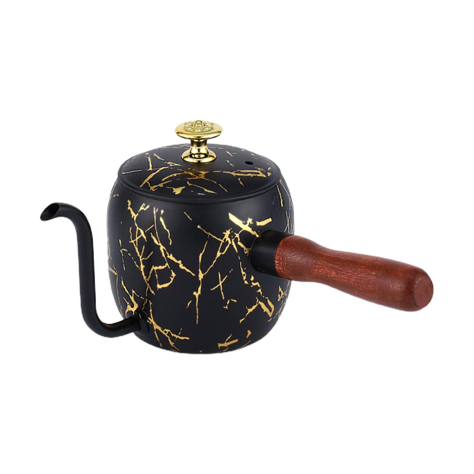 Bothyi Stainless Steel Gooseneck Coffee Kettle with Wooden Handle - Premium Pour Over Coffee & Tea Pot for Baristas, Home Brewing, and Specialty Coffee Lovers - Perfect for Chemex, V60, and French Press Brewing