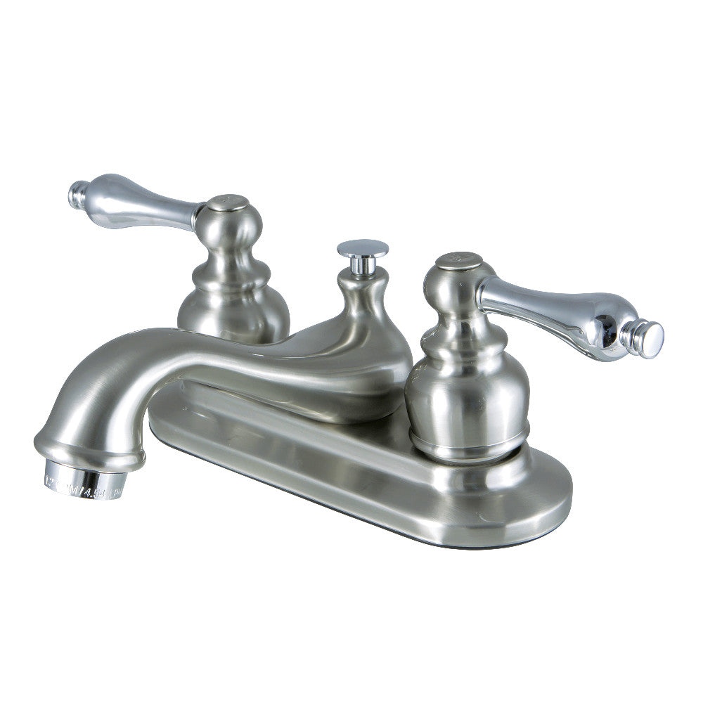 Kingston Brass KB607ALB 4-Inch Centerset Bathroom Faucet - Modern Water-Saving Design for Sink Vanity, Powder Room & Guest Bath Installation