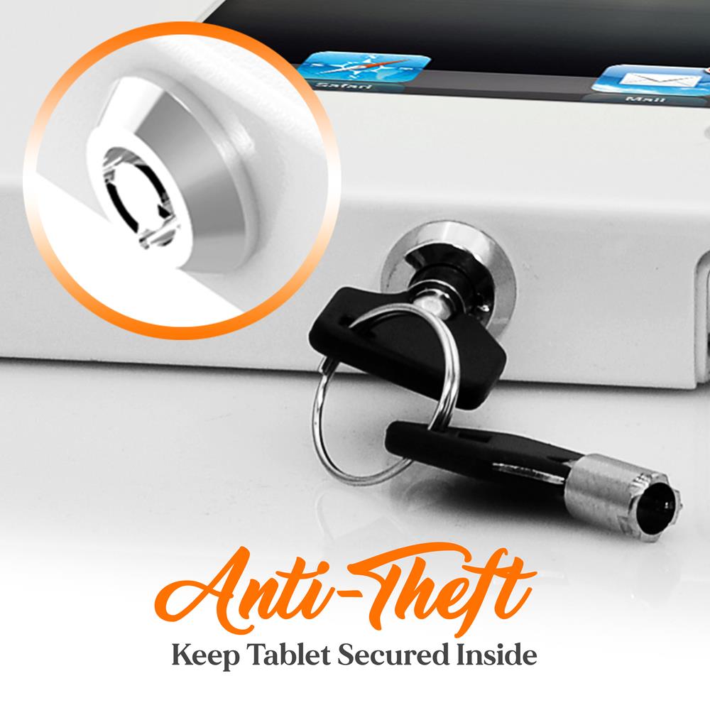 Secure Anti-Theft iPad Wall Mount Holder - Heavy Duty Locking Bracket for Home & Office - Ideal for Retail Stores, Restaurants, and Public Spaces