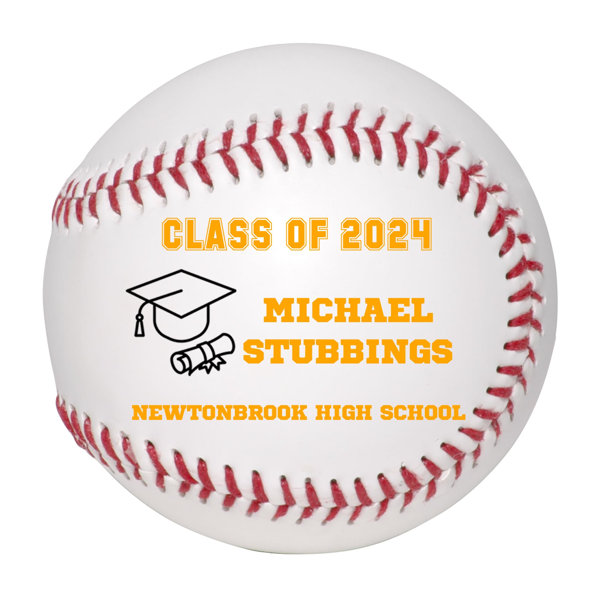 Custom Personalized 2025 Graduation Baseball - High School Graduation Gift for Boys & Girls - Class of 2025 Commemorative Keepsake - Perfect for Graduation Parties & Memory Books