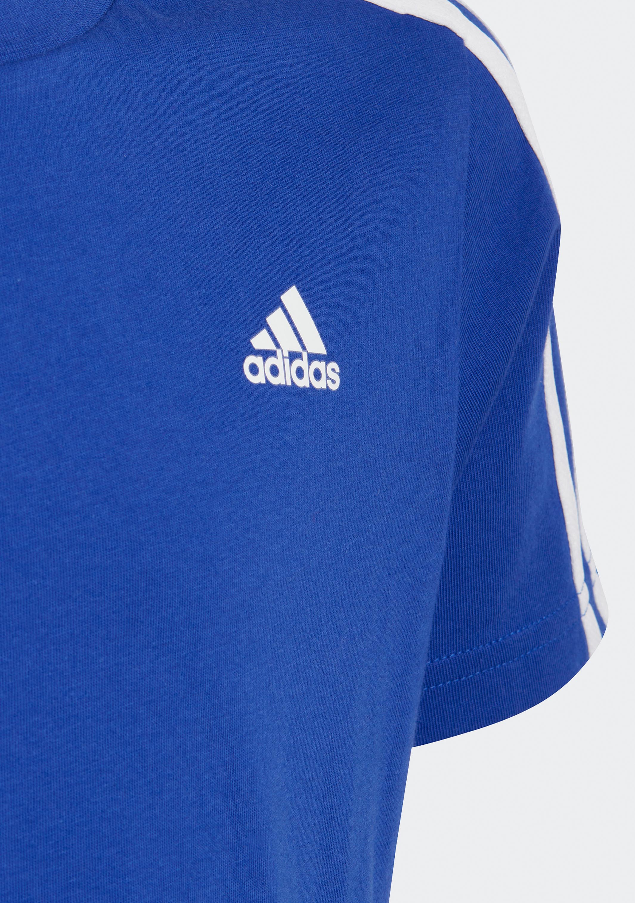 Adidas Kids' Essentials 3-Stripes Cotton T-Shirt - Comfortable Casual Tee for Boys & Girls - Perfect for School, Play & Everyday Wear
