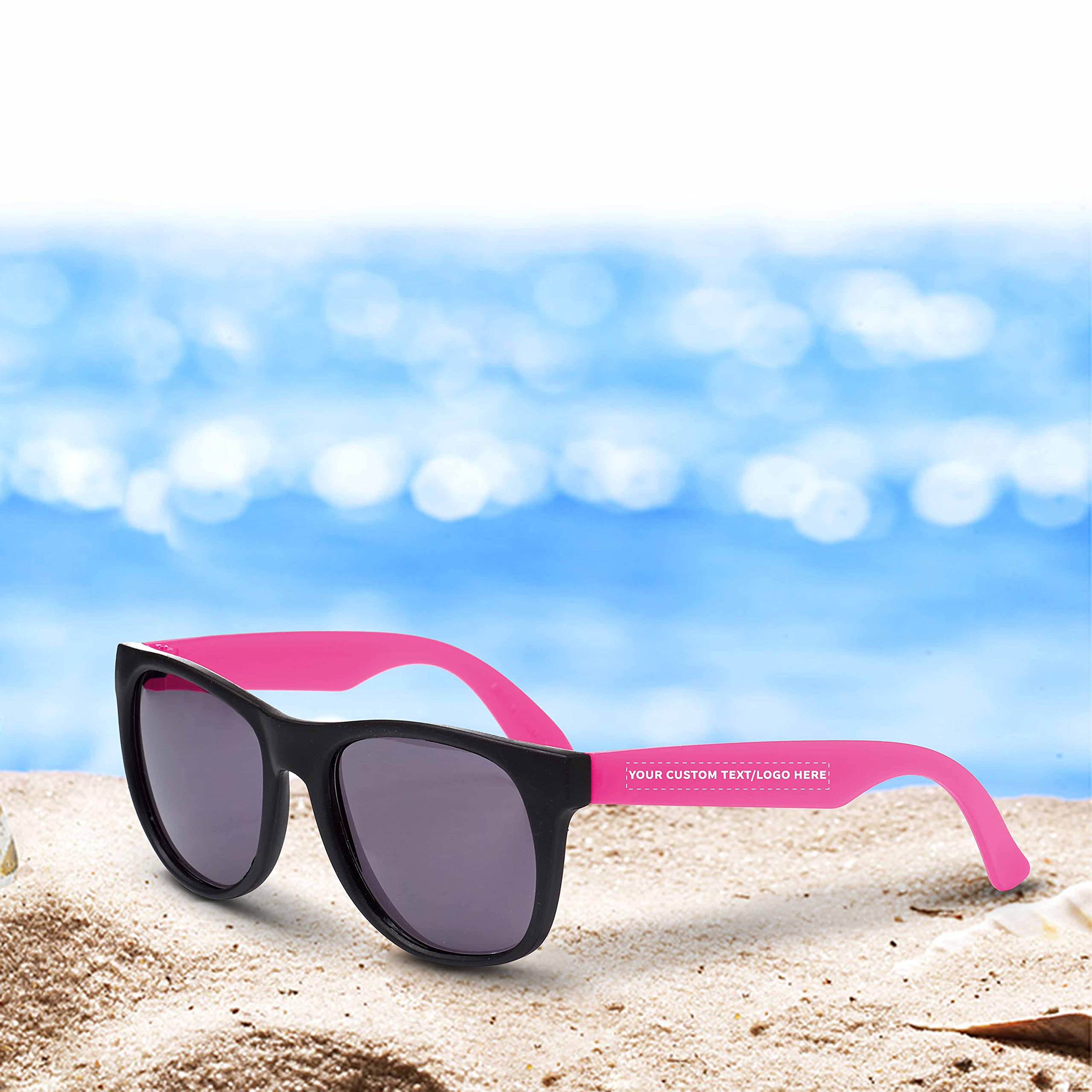 Junie Kids Plastic Sunglasses 6-Pack with UV400 Protection - Trendy Unbreakable Sunglasses for Boys & Girls - Perfect for Beach, Pool, Outdoor Play & Summer Activities