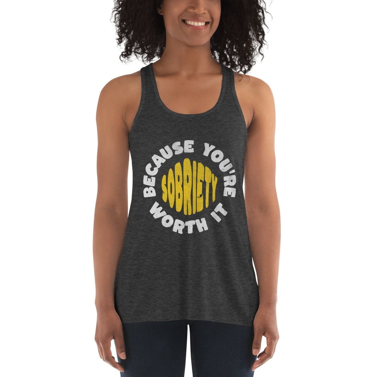 Elegant Flowy Tank Top for Women - Sobriety Collection - Comfortable & Stylish for Casual Wear, Workouts, and Everyday Outfits