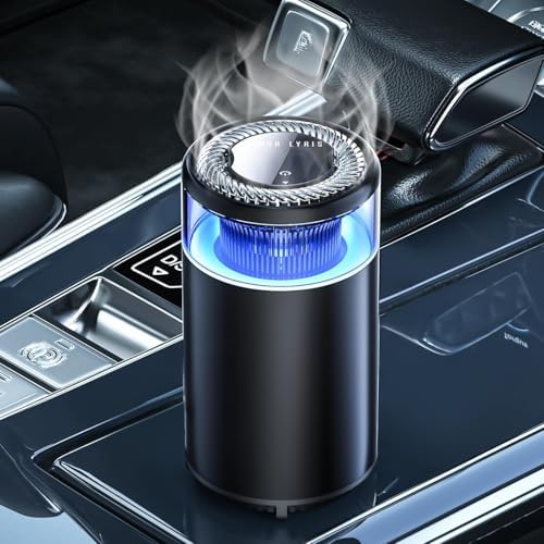 2025 Smart Car Air Freshener Diffuser - 3 Adjustable Spray & LED Light Modes, 1000+ Uses Long-Lasting Aroma, AI Auto On/Off, Powerful Battery Life (Misty Forest Scent) - Perfect for Cars, Offices & Small Spaces