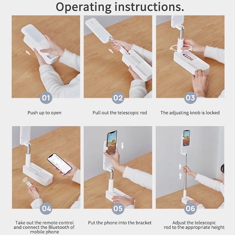 Portable LED Light & Phone Holder for Nail Art, Manicure & Beauty - Perfect for Home Salon, DIY Nails & Professional Use