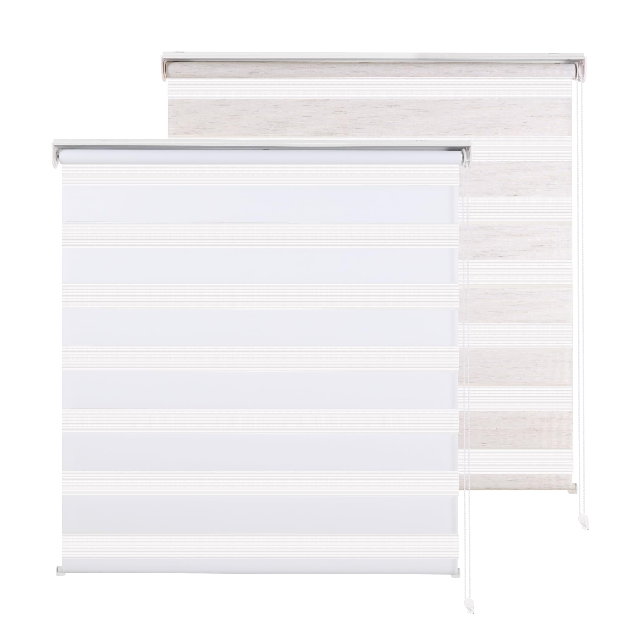 Premium Zebra Blinds for Windows - Dual Layer Roller Shades with Light Filtering & Privacy Control | Day & Night Window Coverings for Home & Office | Easy Installation (25