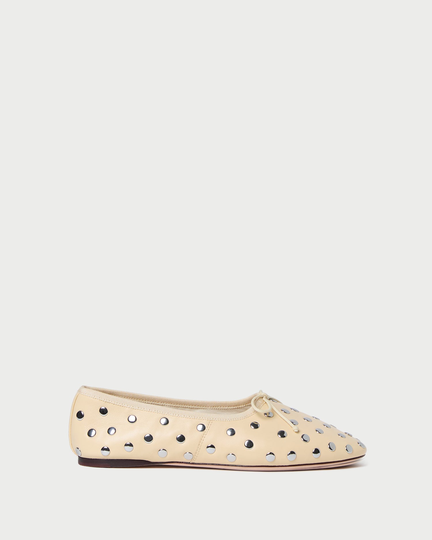 Landon Butter/Silver Ballet Flat Shoes for Women - Comfortable & Stylish Ballet Flats for Work, Casual Wear & Dance