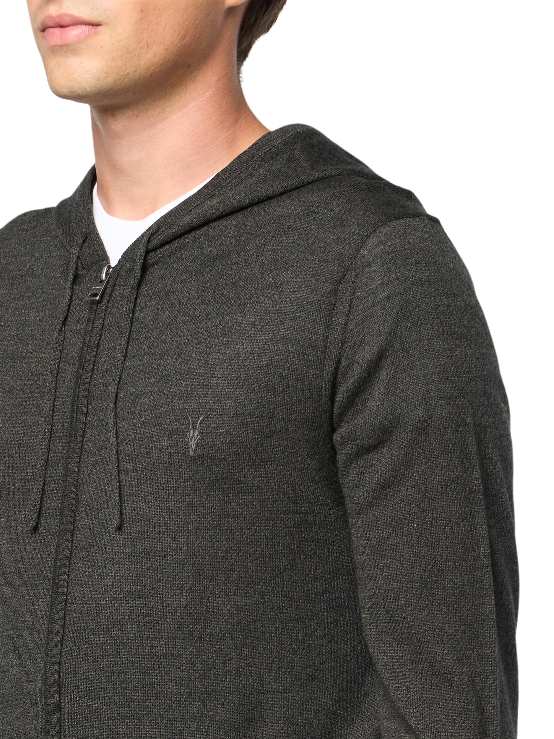 Men's Fashion Merino Wool Zip Hoodie - Lightweight & Warm Winter Pullover for Outdoor Hiking, Camping & Casual Wear
