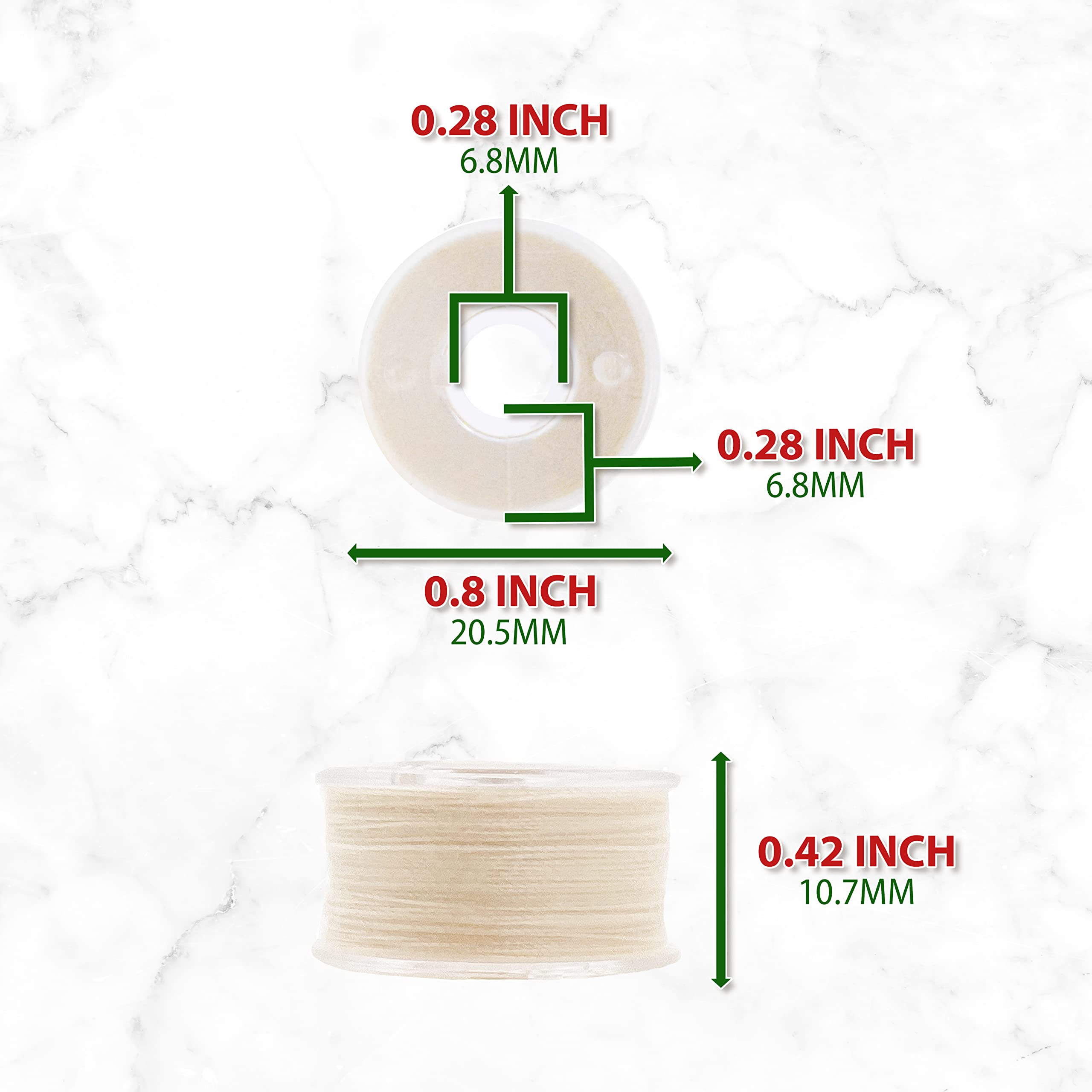 25 Prewound SA156 Bobbins for Singer & Brother Sewing Machines - 15J Prefilled Embroidery Thread - Perfect for Quilting, Dressmaking & Craft Projects