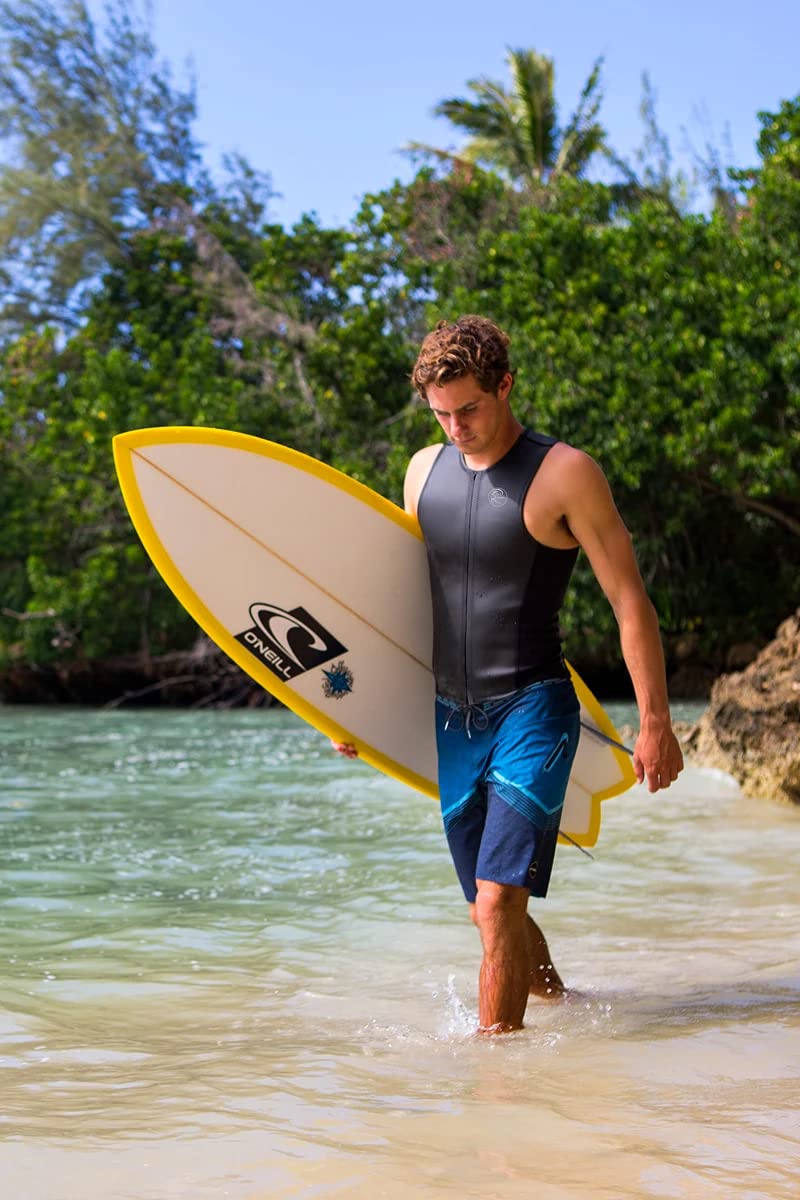 O'Neill Men's O'riginal 2mm Neoprene Full Zip Vest - Perfect for Surfing, Diving & Water Sports