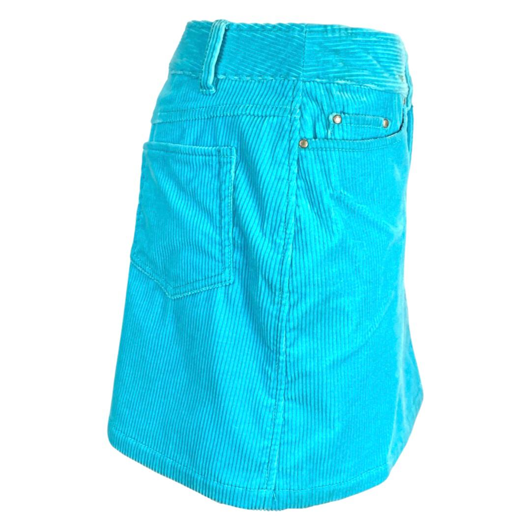 Emilio Pucci Blue Aqua Mini Skirt Size FR 40 UK 12 USA 10 | Women's Designer Fashion Skirt for Party, Night Out & Summer Wear