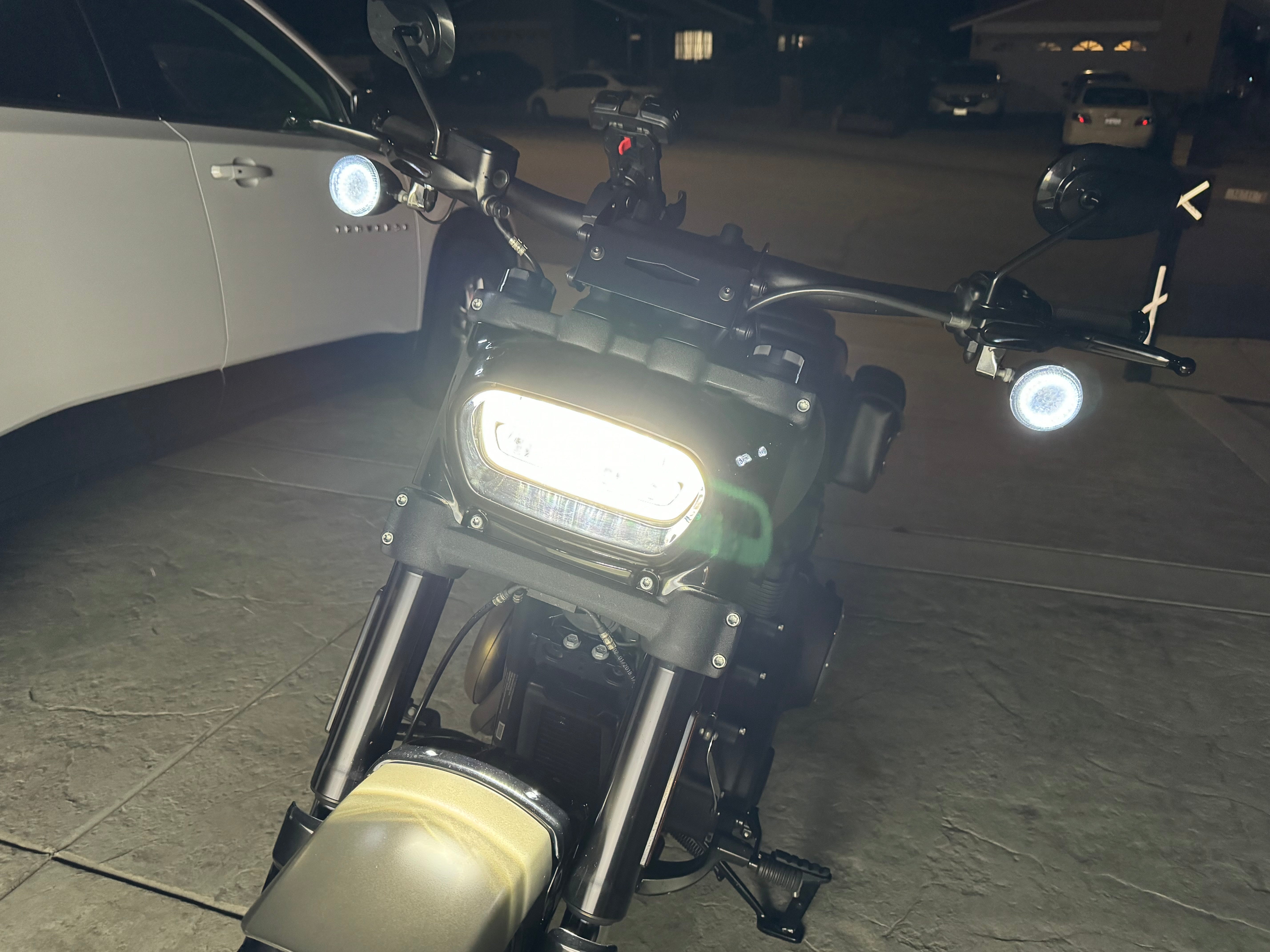 Eagle Lights BRITE AF LED Headlight for 2008-2023 Harley Davidson Fat Bob - High Performance Motorcycle Headlamp for Night Riding & Enhanced Visibility